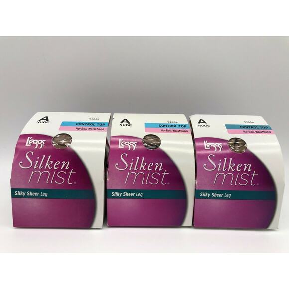 Leggs Women's Silken Sheer No-Roll Waistband Control Top Panty Nude A Lot of 3 - Picture 2 of 12